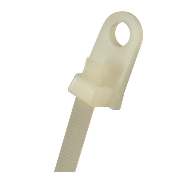 Cable Tie, 7-1/2 in L, 1-3/4 in Max Bundle Dia., Natural, Nylon 6/6, 50 lb Strength, 1000 PK